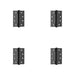 PACK Premium Grade Stainless Steel Polymer Bearing Hinge Knuckle Black Finish 30/60 Fire Door Hinge