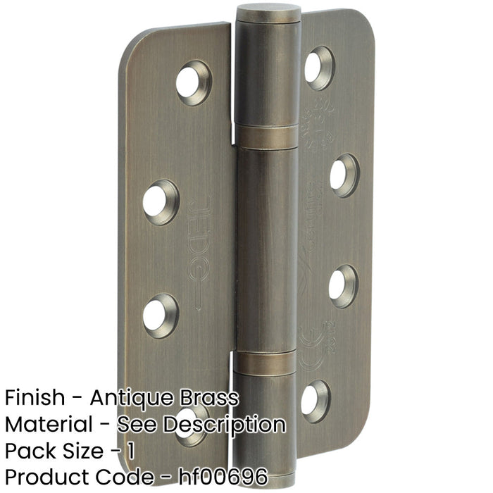 Premium Certifire Stainless Steel Grade Radiused Polymer Bearing Hinges 102x76x3mm 30/60 Fire Door Hinge-1
