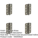 PACK Premium Certifire Stainless Steel Grade Radiused Polymer Bearing Hinges 102x76x3mm 30/60 Fire Door Hinge-1