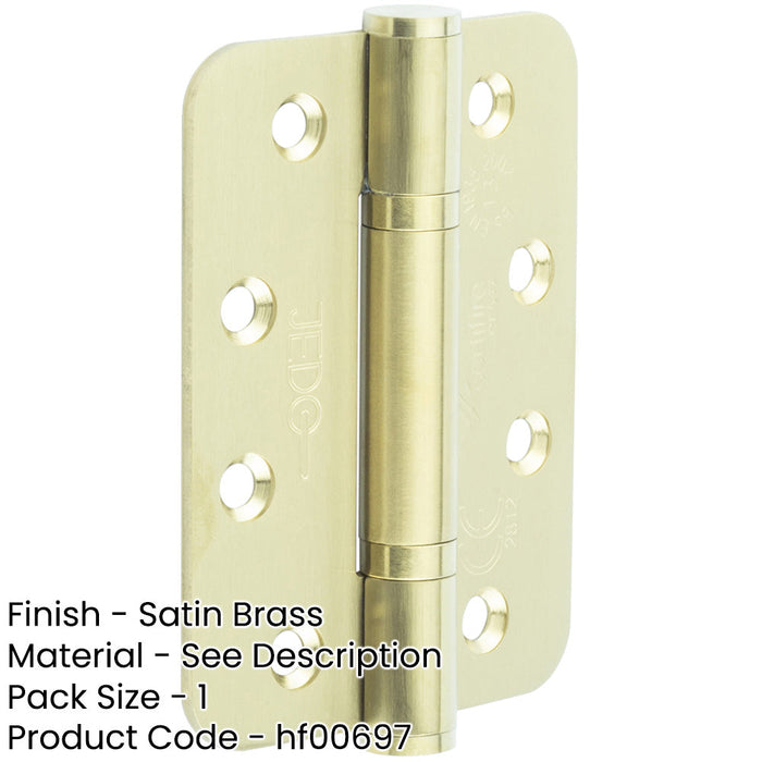 High-Quality Certifire Grade Stainless Steel Radiused Hinges 102x76x3mm 30/60 Fire Door Hinge-1