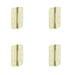 PACK High-Quality Certifire Grade Stainless Steel Radiused Hinges 102x76x3mm 30/60 Fire Door Hinge