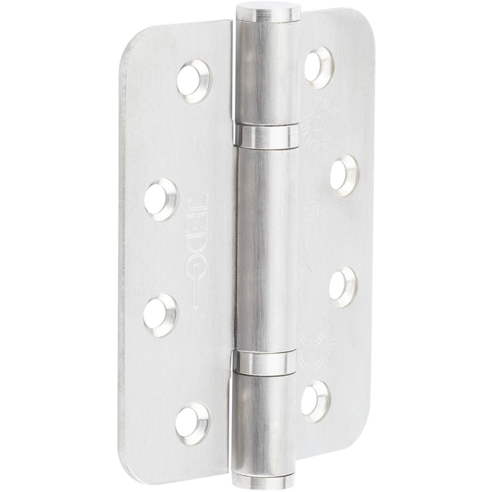 High-Quality Grade Radiused Polymer Bearing Hinges Satin Stainless Steel Finish 30/60 Fire Door Hinge