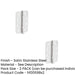 PACK High-Quality Grade Radiused Polymer Bearing Hinges Satin Stainless Steel Finish 30/60 Fire Door Hinge (1)-1