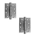 PACK Premium Grade Stainless Steel Ball Bearing Hinges 102x76x3mm Satin Finish 30/60 Fire Door Hinge (1)