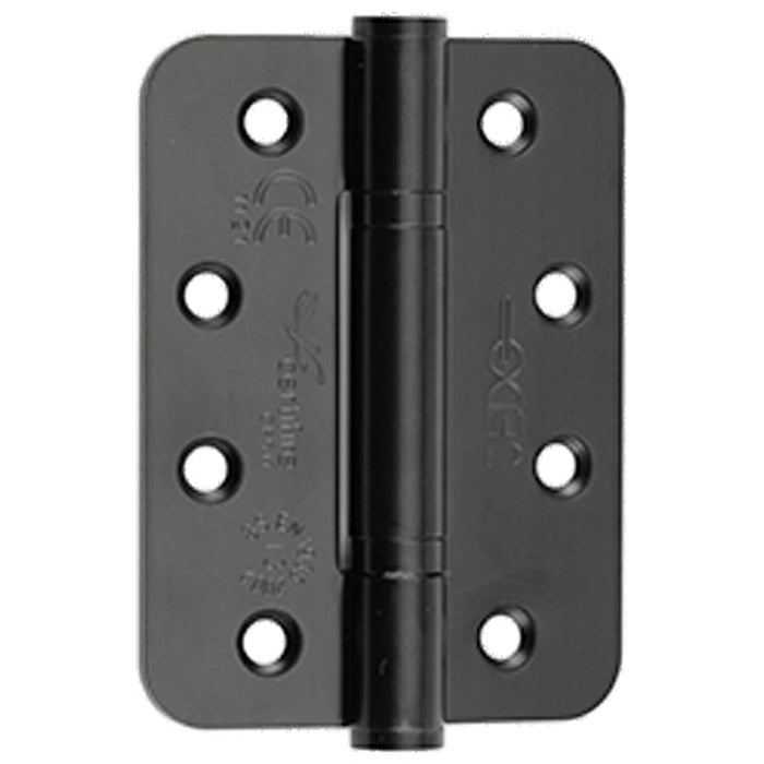 Premium Stainless Steel Grade Radiused Black Polymer Bearing Hinges 102x76x3mm 30/60 Fire Door Hinge