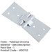 Premium Polished Chrome Counter Flap Hinge 99mm 40mm Lift Hatch-1