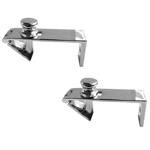 PACK Premium Counter Flap Catch 80x38mm Polished Chrome Finish Lift Hatch
