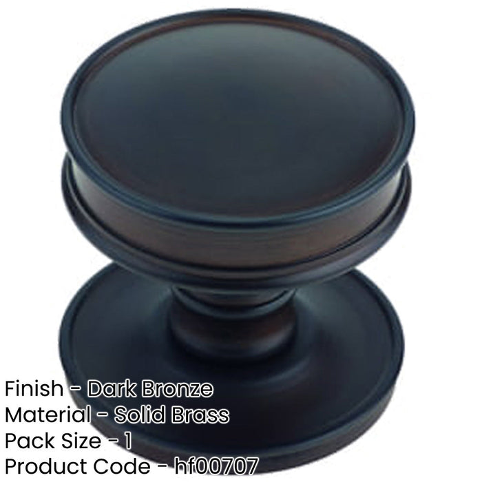 Elegant Dark Bronze Cupboard Knob Home Renovation Kitchen Cabinet Knob-1