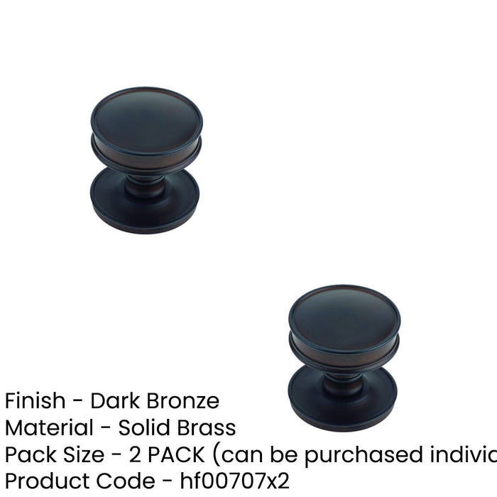 PACK Elegant Dark Bronze Cupboard Knob Home Renovation Kitchen Cabinet Knob (1)-1
