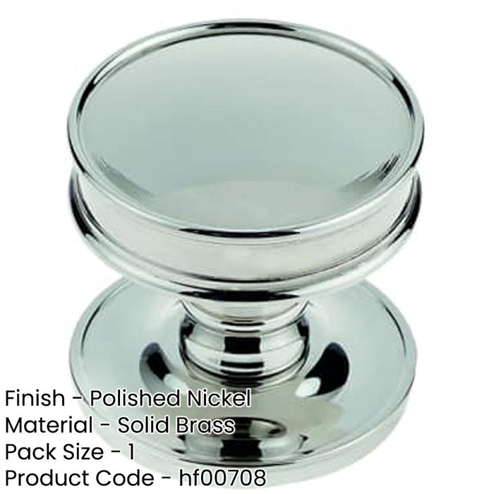 Elegant Polished Nickel Cupboard Knob Home Renovation Kitchen Cabinet Knob-1