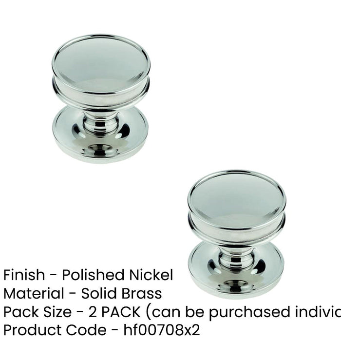 PACK Elegant Polished Nickel Cupboard Knob Home Renovation Kitchen Cabinet Knob (1)-1
