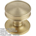Premium Satin Brass Cupboard Knob Elegant Interiors Kitchen Cabinet Knob-1