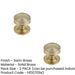 PACK Premium Satin Brass Cupboard Knob Elegant Interiors Kitchen Cabinet Knob (1)-1