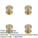 PACK Premium Satin Brass Cupboard Knob Elegant Interiors Kitchen Cabinet Knob-1