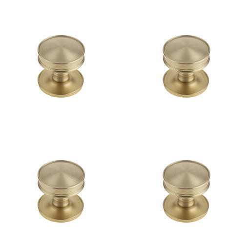 PACK Premium Satin Brass Cupboard Knob Elegant Interiors Kitchen Cabinet Knob