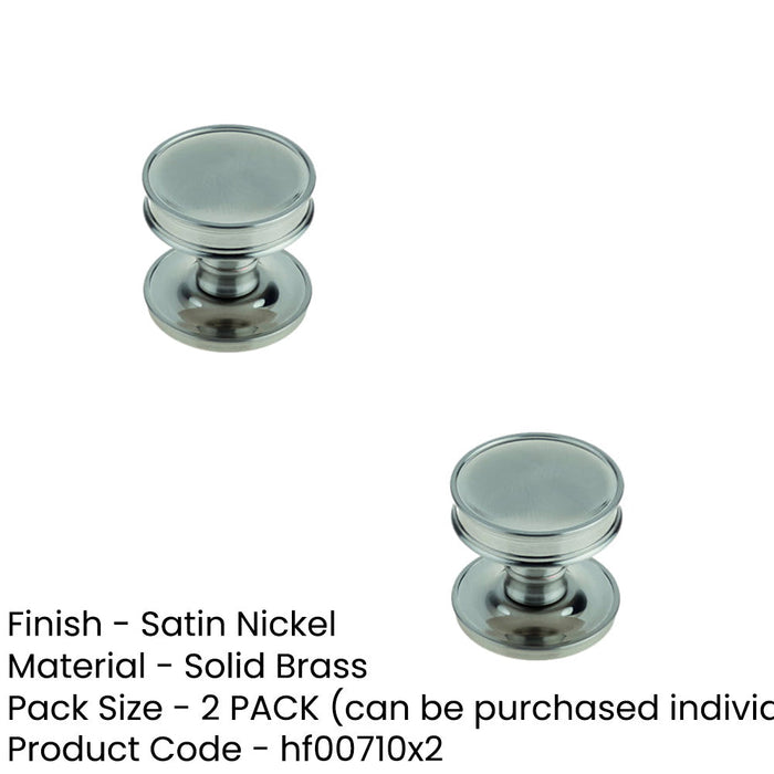 PACK Stylish Satin Nickel Cupboard Knob Modern Homes Kitchen Cabinet Knob (1)-1