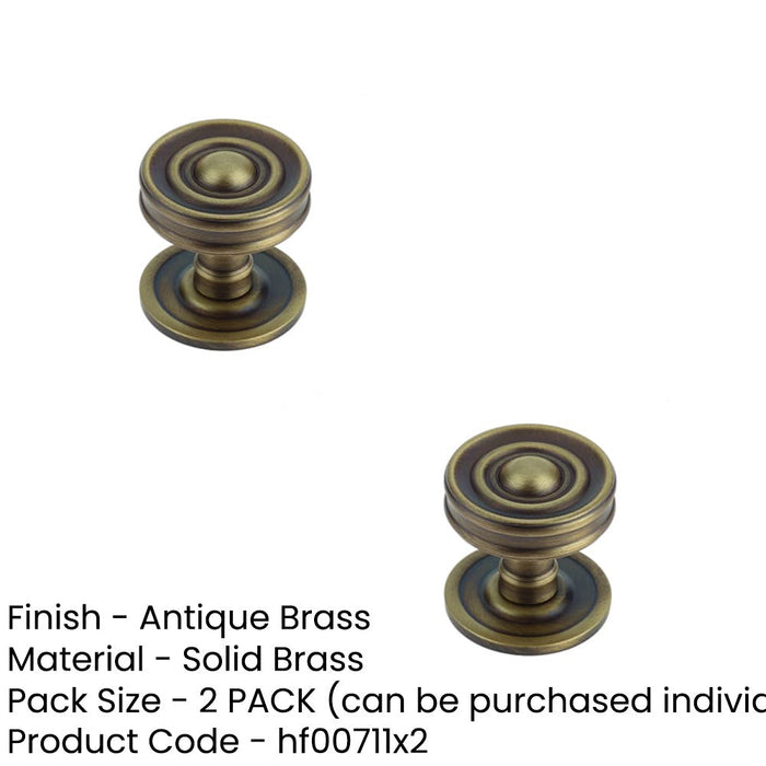 PACK Antique Brass Cupboard Knob Elegant Home Decor Kitchen Cabinet Knob (1)-1