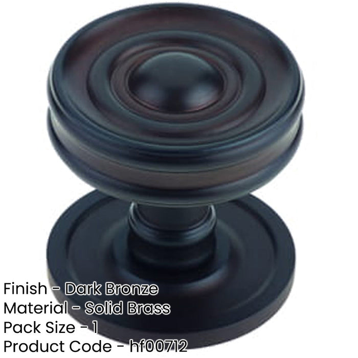 Stylish Dark Bronze Cupboard Knob Elegant Home Decor Kitchen Cabinet Knob-1