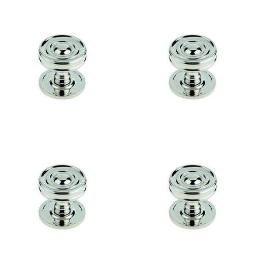 PACK Elegant Polished Nickel Cupboard Knob Stylish Interiors Kitchen Cabinet Knob