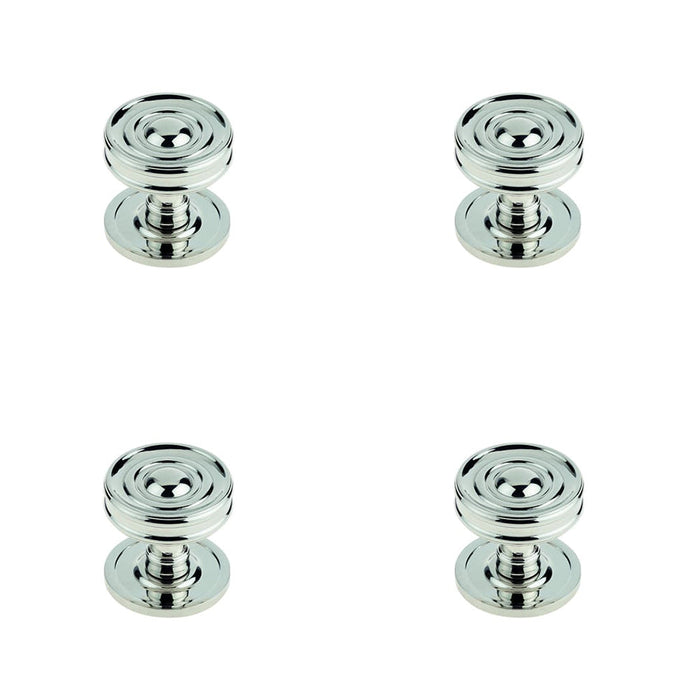 PACK Elegant Polished Nickel Cupboard Knob Stylish Interiors Kitchen Cabinet Knob