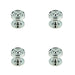 PACK Elegant Polished Nickel Cupboard Knob Stylish Interiors Kitchen Cabinet Knob