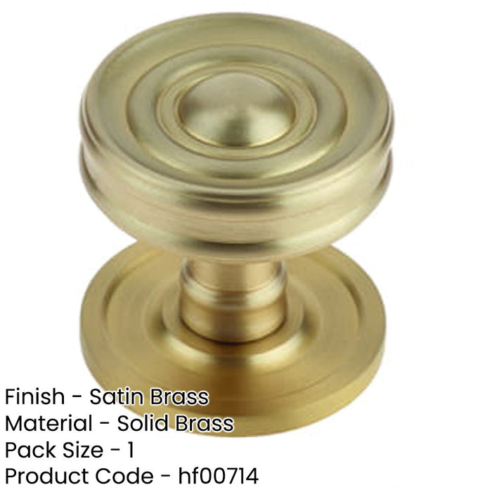 Elegant Satin Brass Cupboard Knob Stylish Interiors Kitchen Cabinet Knob-1