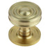 Elegant Satin Brass Cupboard Knob Stylish Interiors Kitchen Cabinet Knob