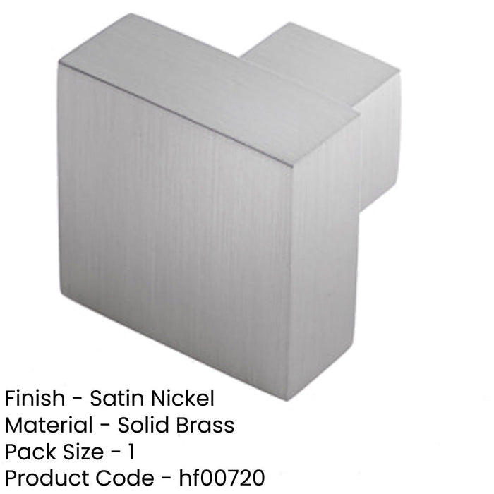 Modern Satin Nickel Cupboard Knob Stylish Decor Kitchen Cabinet Knob-1