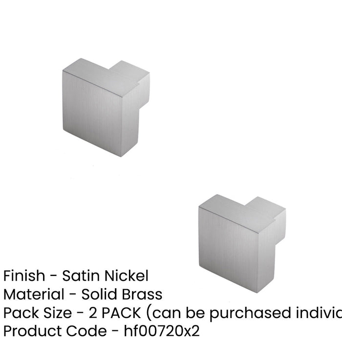 PACK Modern Satin Nickel Cupboard Knob Stylish Decor Kitchen Cabinet Knob (1)-1