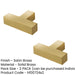 PACK Modern Square Cupboard Knob Satin Brass Elegant Durable Design Kitchen Cabinet Knob (1)-1