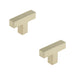 PACK Modern T-Bar Square Cupboard Knob Satin Nickel Finish Kitchen Cabinet Knob (1)