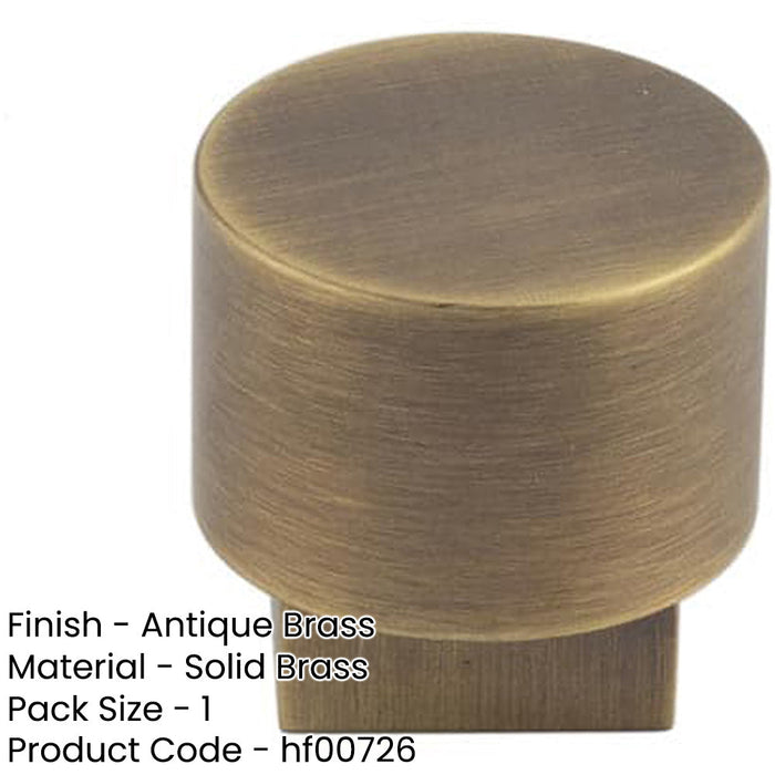 Antique Brass Round Cupboard Knob Stylish Interiors Kitchen Cabinet Knob-1