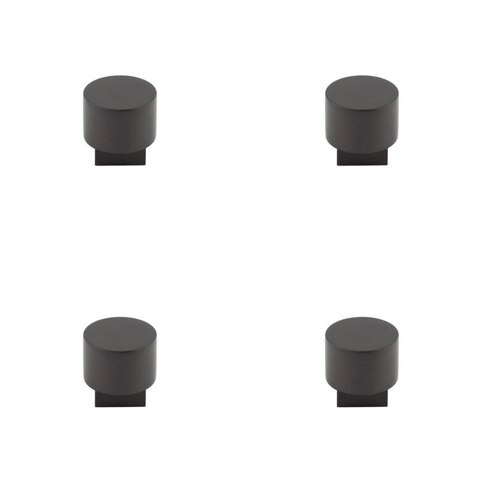 PACK Elegant Round Cupboard Knob Dark Bronze Finish Home Decor Kitchen Cabinet Knob