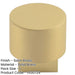 Elegant Round Satin Brass Cupboard Knob Modern Interiors Kitchen Cabinet Knob-1