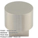 Stylish Round Cupboard Knob Satin Nickel Finish Kitchen Cabinet Knob-1