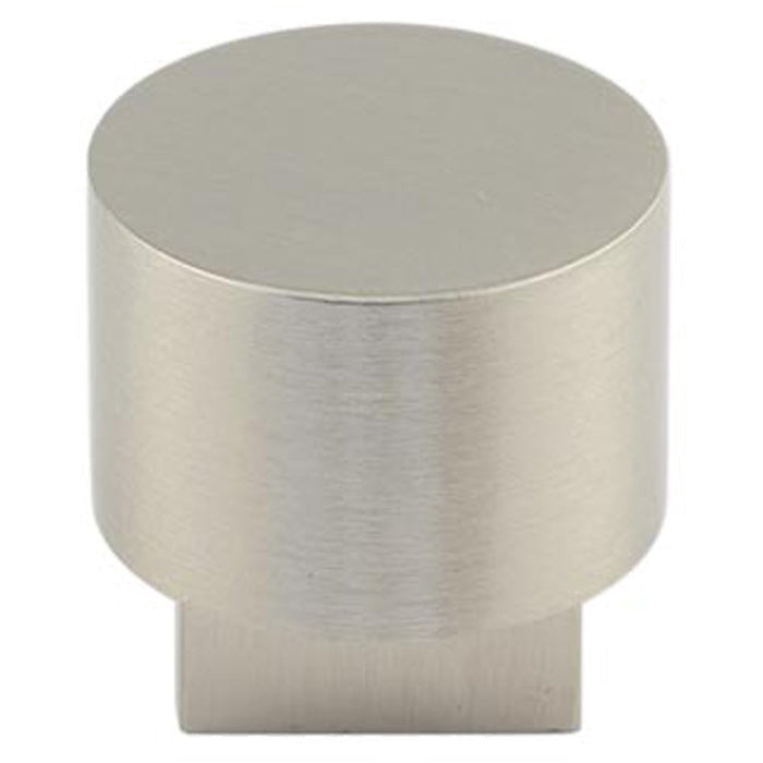 Stylish Round Cupboard Knob Satin Nickel Finish Kitchen Cabinet Knob