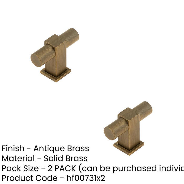 PACK Stylish Antique Brass Cupboard Knob Modern Interiors Kitchen Cabinet Knob (1)-1