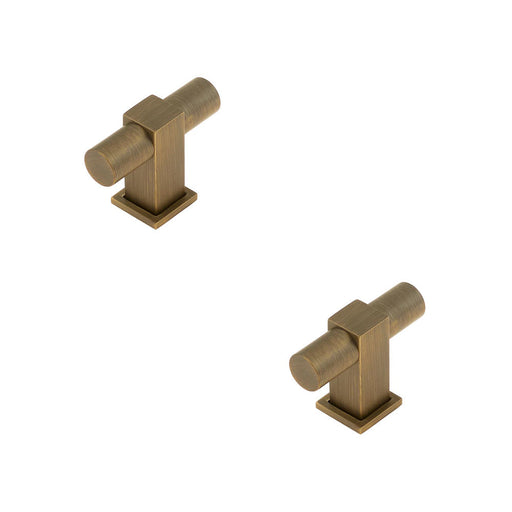 PACK Stylish Antique Brass Cupboard Knob Modern Interiors Kitchen Cabinet Knob (1)