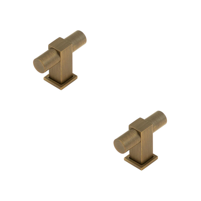 PACK Stylish Antique Brass Cupboard Knob Modern Interiors Kitchen Cabinet Knob (1)