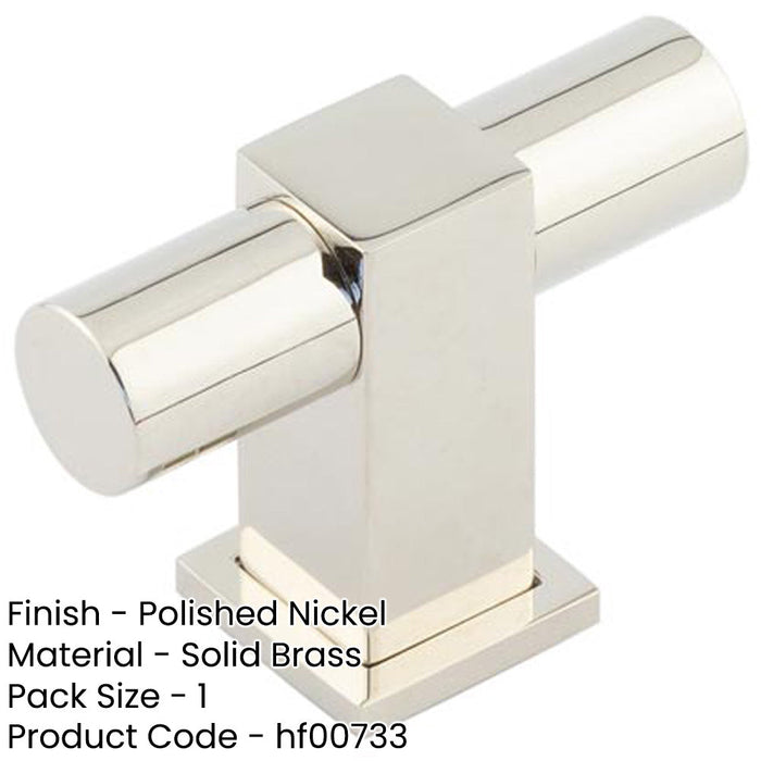 Stylish Cupboard Knob Polished Nickel Modern Homes Kitchen Cabinet Knob-1
