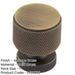 Antique Brass Knurled Cupboard Knob Elegant Interiors Kitchen Cabinet Knob-1