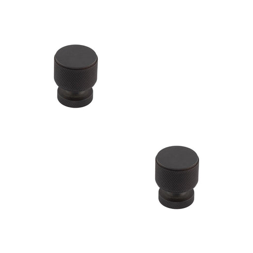 PACK Stylish Dark Bronze Knurled Cupboard Knob Home Renovation Kitchen Cabinet Knob (1)