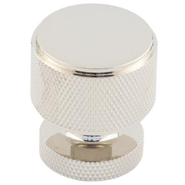 Elegant Knurled Cupboard Knob Polished Nickel with Antique Brass Options Kitchen Cabinet Knob