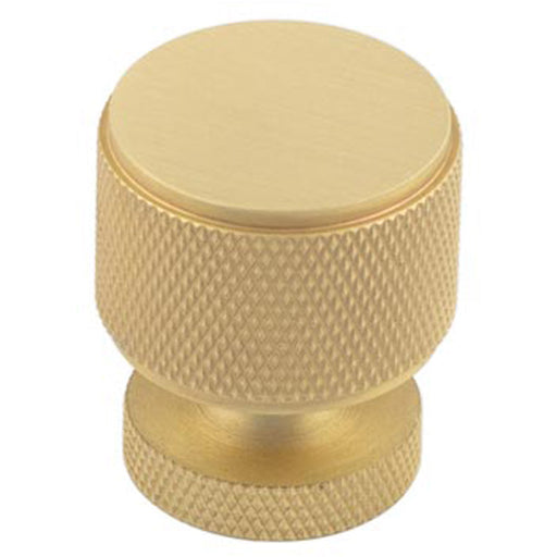 Stylish Satin Brass Knurled Cupboard Knob Home Renovation Kitchen Cabinet Knob