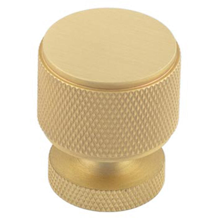 Stylish Satin Brass Knurled Cupboard Knob Home Renovation Kitchen Cabinet Knob