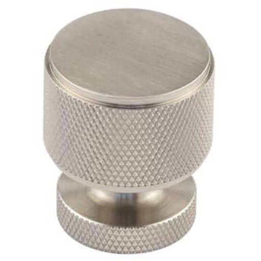 Elegant Satin Nickel Knurled Cupboard Knob Stylish Interiors Kitchen Cabinet Knob