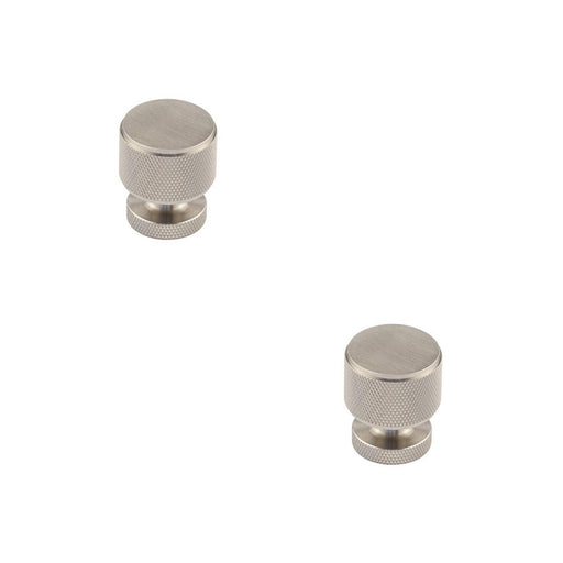 PACK Elegant Satin Nickel Knurled Cupboard Knob Stylish Interiors Kitchen Cabinet Knob (1)