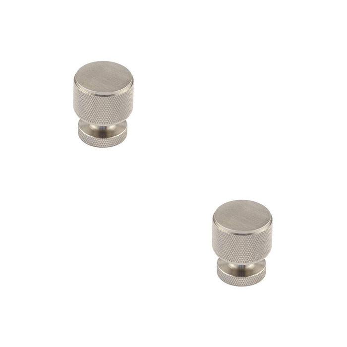 PACK Elegant Satin Nickel Knurled Cupboard Knob Stylish Interiors Kitchen Cabinet Knob (1)