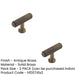 PACK Stylish Knurled Cupboard Knob Antique Brass Finish Kitchen Cabinet Knob (1)-1