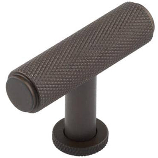Stylish Knurled Cupboard Knob Dark Bronze Finish Kitchen Cabinet Knob